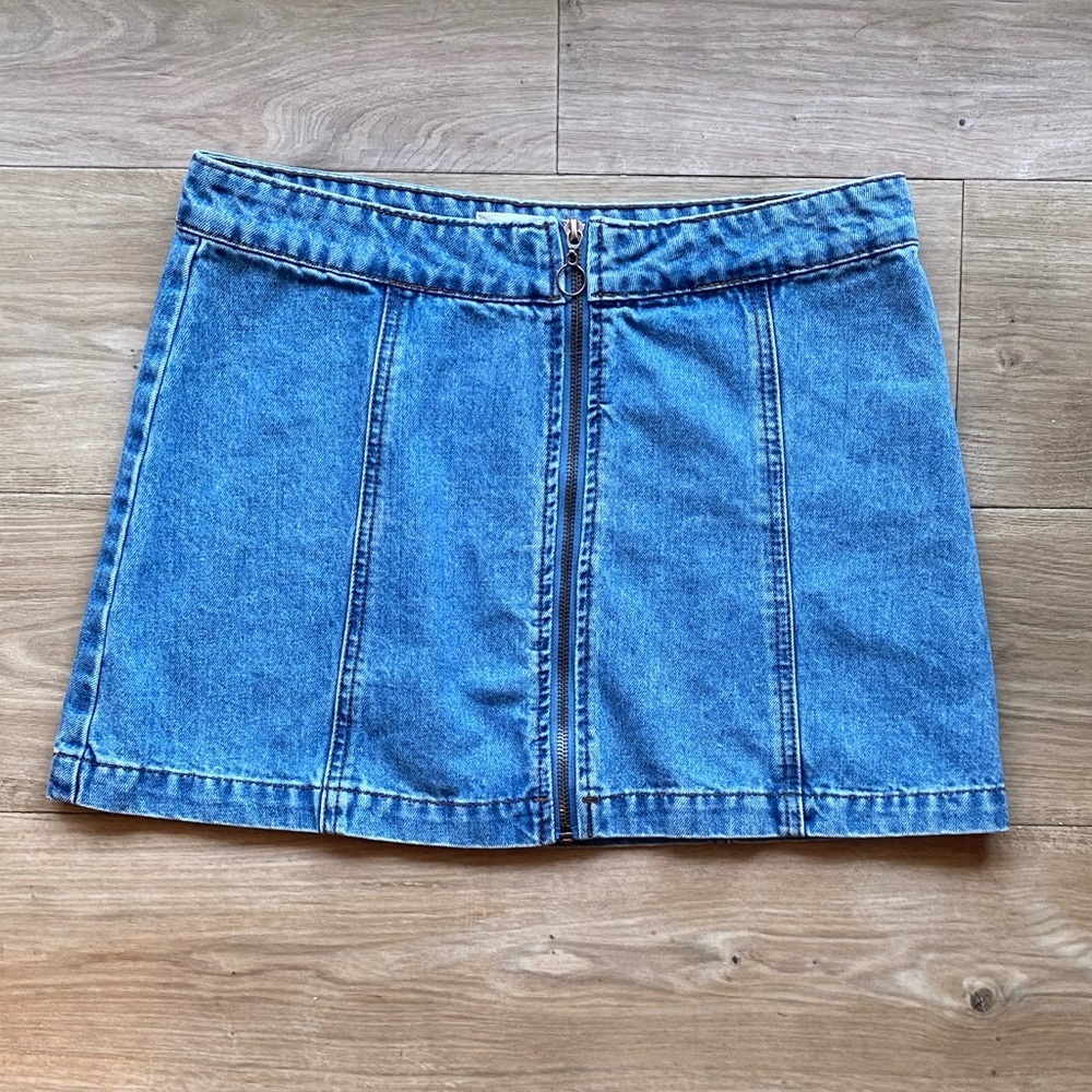 Altar'd State Zip Up Mini Skirt